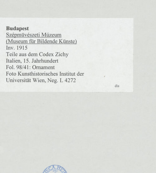 Rückseite von bh511474_recto