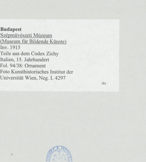 Rückseite von bh511476_recto