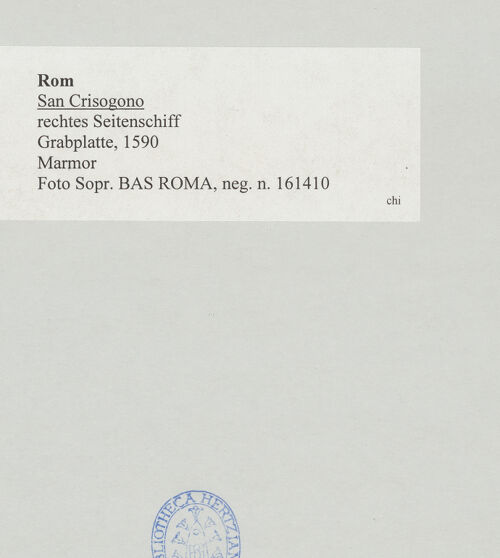 Rückseite von Sopr. BAS ROMA [https://www.deutsche-digitale-bibliothek.de/content/lizenzen/rv-ez/] Grabplatte - , bh511562_recto. Foto.