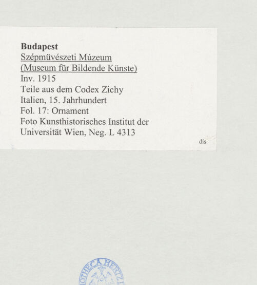 Rückseite von bh511587_recto