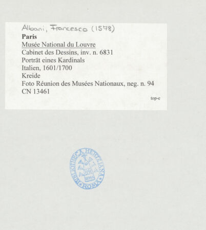 Rückseite von Réunion des Musées Nationaux [https://www.deutsche-digitale-bibliothek.de/content/lizenzen/rv-ez/] Porträt eines Kardinals - , bh511900_recto. Foto.