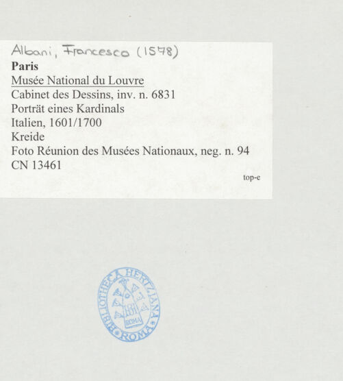 Rückseite von Réunion des Musées Nationaux [https://www.deutsche-digitale-bibliothek.de/content/lizenzen/rv-ez/] Porträt eines Kardinals - , bh511900_recto. Foto.