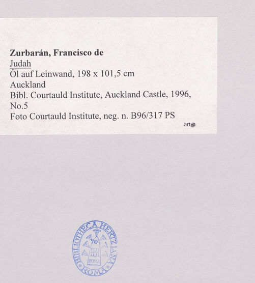 Rückseite von Courtauld Institute [https://www.deutsche-digitale-bibliothek.de/content/lizenzen/rv-ez/] Judah - , bh512157_recto. Foto.