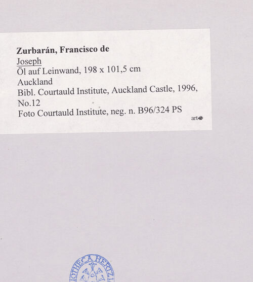 Rückseite von Courtauld Institute [https://www.deutsche-digitale-bibliothek.de/content/lizenzen/rv-ez/] Joseph - , bh512161_recto. Foto.