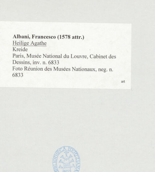 Rückseite von Réunion des Musées Nationaux [https://www.deutsche-digitale-bibliothek.de/content/lizenzen/rv-ez/] Heilige Agathe - , bh513862_recto. Foto.