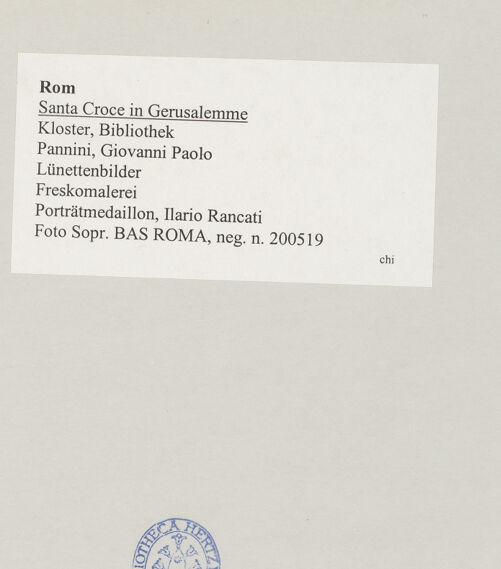 Rückseite von Sopr. BAS ROMA [https://www.deutsche-digitale-bibliothek.de/content/lizenzen/rv-ez/] Lünettenbilder - Porträtmedaillon, Ilario Rancati, bh514918_recto. Foto.