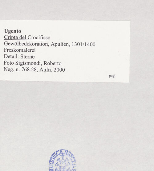 Rückseite von Sigismondi, Roberto [https://www.deutsche-digitale-bibliothek.de/content/lizenzen/rv-fz/] Gewölbedekoration - Detail: Sterne, bh514933_recto. Foto: Sigismondi, Roberto.