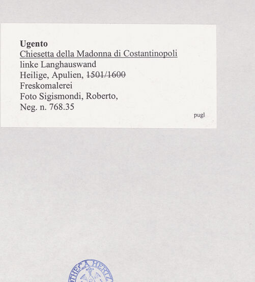 Rückseite von Sigismondi, Roberto [https://www.deutsche-digitale-bibliothek.de/content/lizenzen/rv-fz/] Heiligendarstellungen - linke Langhauswand, bh514937_recto. Foto: Sigismondi, Roberto.