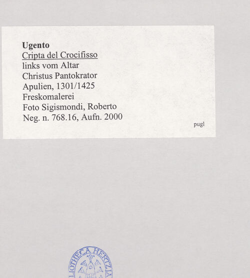 Rückseite von Sigismondi, Roberto [https://www.deutsche-digitale-bibliothek.de/content/lizenzen/rv-fz/] Pantokrator - , bh514974_recto. Foto: Sigismondi, Roberto.