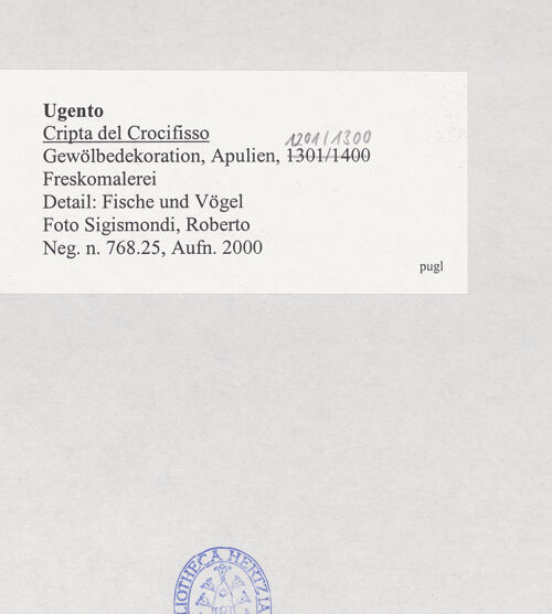 Rückseite von Sigismondi, Roberto [https://www.deutsche-digitale-bibliothek.de/content/lizenzen/rv-fz/] Gewölbedekoration - Detail: Fische und Vögel, bh514975_recto. Foto: Sigismondi, Roberto.