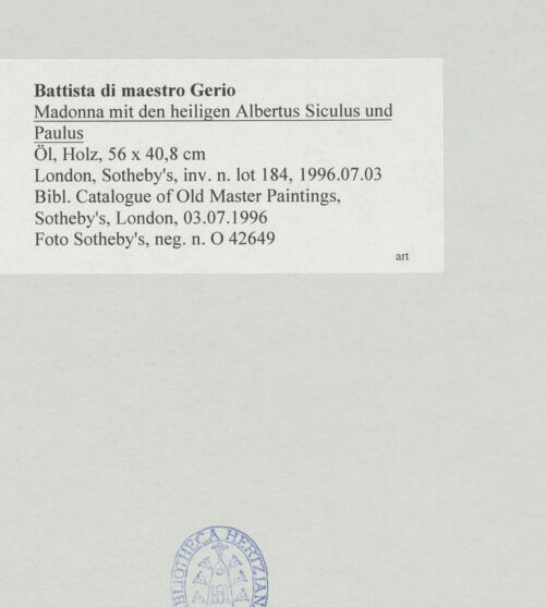 Rückseite von bh516097_recto