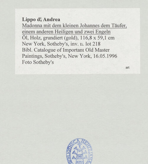 Rückseite von bh516596_recto