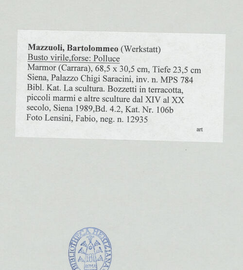 Rückseite von bh518459_recto