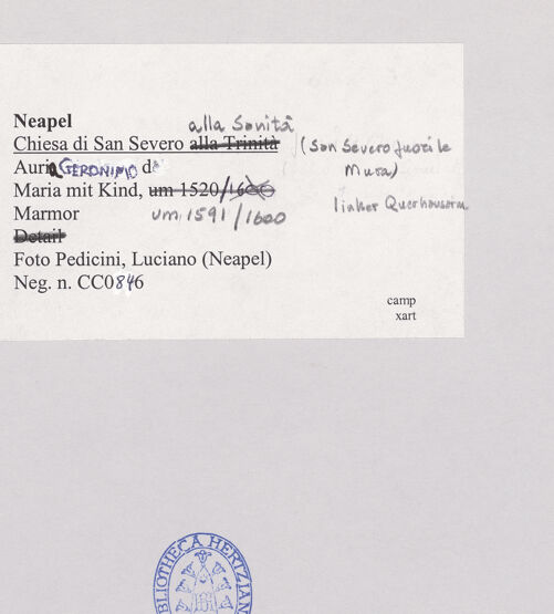 Rückseite von Pedicini, Luciano [https://www.deutsche-digitale-bibliothek.de/content/lizenzen/rv-ez/] Madonna - Gesamtansicht, bh518924_recto. Foto: Pedicini, Luciano.