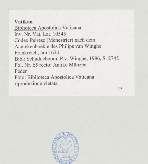 Rückseite von bh520095_recto