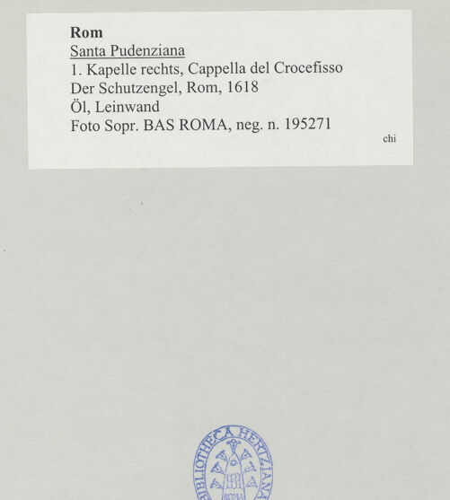 Rückseite von Sopr. BAS ROMA [https://www.deutsche-digitale-bibliothek.de/content/lizenzen/rv-ez/] Der Schutzengel - , bh520539_recto. Foto.