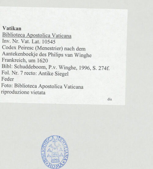 Rückseite von bh520947_recto