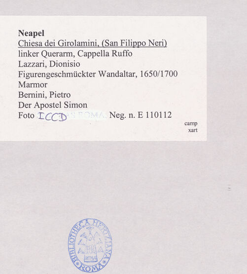 Rückseite von ICCD [https://www.deutsche-digitale-bibliothek.de/content/lizenzen/rv-ez/] WandaltarDer Apostel Simon - Gesamtansicht, bh521708_recto. Foto.