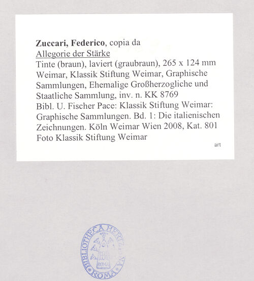 Rückseite von Klassik Stiftung Weimar [https://www.deutsche-digitale-bibliothek.de/content/lizenzen/rv-ez/] Allegorie der Stärke - , bh521846_recto. Foto.