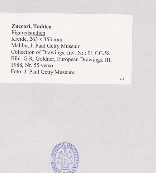 Rückseite von J. Paul Getty Museum [https://www.deutsche-digitale-bibliothek.de/content/lizenzen/rv-ez/] Figurenstudien - , bh524500_recto. Foto.