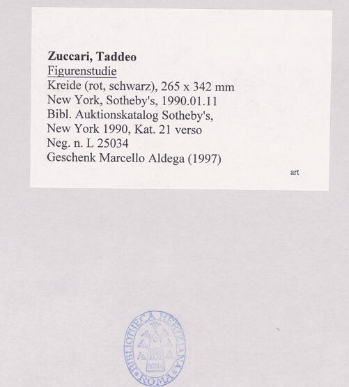 Rückseite von Sotheby's [https://www.deutsche-digitale-bibliothek.de/content/lizenzen/rv-ez/] Figurenstudie - , bh524875_recto. Foto.