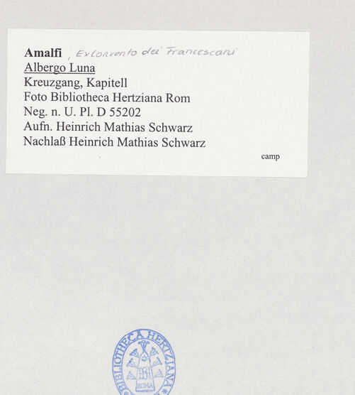 Rückseite von Bibliotheca Hertziana [https://www.deutsche-digitale-bibliothek.de/content/lizenzen/rv-fz/] Seitenansicht, bh526285_recto. Foto: Schwarz, Heinrich Mathias.