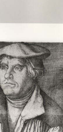 Rückseite von Bibliotheca Hertziana [http://creativecommons.org/publicdomain/mark/1.0/] Bildnis des Martin Luther - , bh529557. Foto.