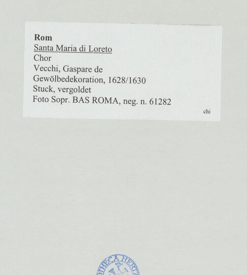 Rückseite von Sopr. BAS ROMA [https://www.deutsche-digitale-bibliothek.de/content/lizenzen/rv-ez/] Gewölbedekoration - , bh530829_recto. Foto.