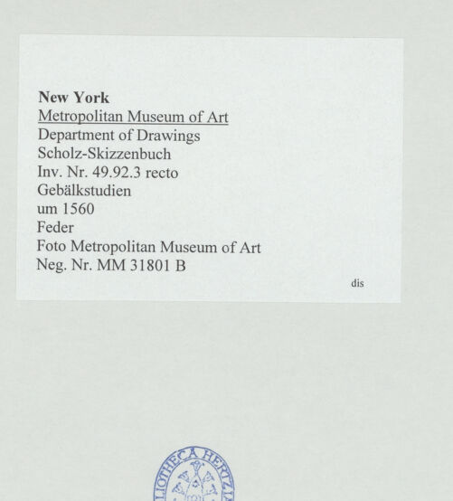 Rückseite von bh531334_recto