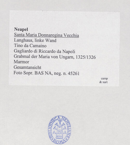 Rückseite von Sopr. BAS NA [https://www.deutsche-digitale-bibliothek.de/content/lizenzen/rv-ez/] Grabmal der Königin Maria von Ungarn - Gesamtansicht, bh532464_recto. Foto.