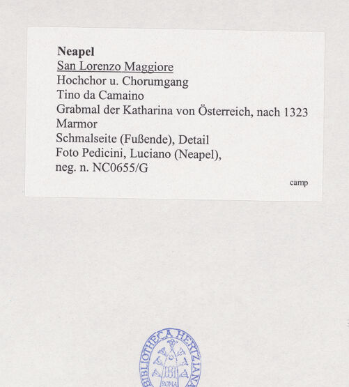 Rückseite von Pedicini, Luciano [https://www.deutsche-digitale-bibliothek.de/content/lizenzen/rv-ez/] Grabmal der Katharina von Österreich - Ostseite, Johannes der Täufer, bh532479_recto. Foto: Pedicini, Luciano.