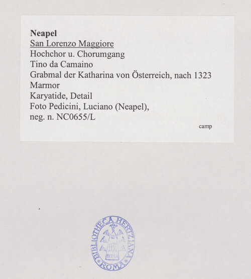 Rückseite von Pedicini, Luciano [https://www.deutsche-digitale-bibliothek.de/content/lizenzen/rv-ez/] Grabmal der Katharina von Österreich - Spes, Rückseite, bh532482_recto. Foto: Pedicini, Luciano.