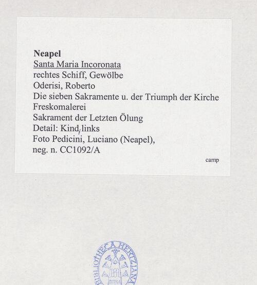 Rückseite von Pedicini, Luciano [https://www.deutsche-digitale-bibliothek.de/content/lizenzen/rv-ez/] Die sieben Sakramente und der Triumph der KircheSakrament der Letzten Ölung - Detail: Kind, links, bh532559_recto. Foto: Pedicini, Luciano.