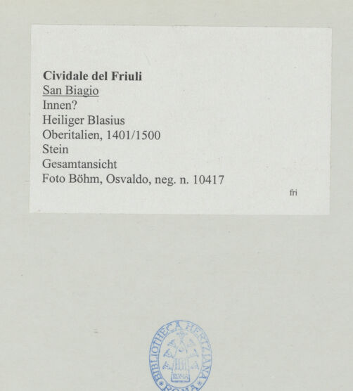 Rückseite von Böhm, Osvaldo [https://www.deutsche-digitale-bibliothek.de/content/lizenzen/rv-ez/] Schrein des heiligen Blasius - Gesamtansicht, bh533549_recto. Foto: Böhm, Osvaldo.