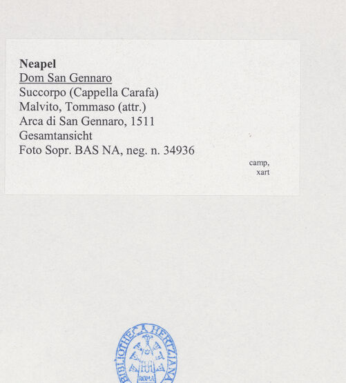 Rückseite von Sopr. BAS NA [https://www.deutsche-digitale-bibliothek.de/content/lizenzen/rv-ez/] Arca di San Gennaro - Rückseite, bh533902_recto. Foto.