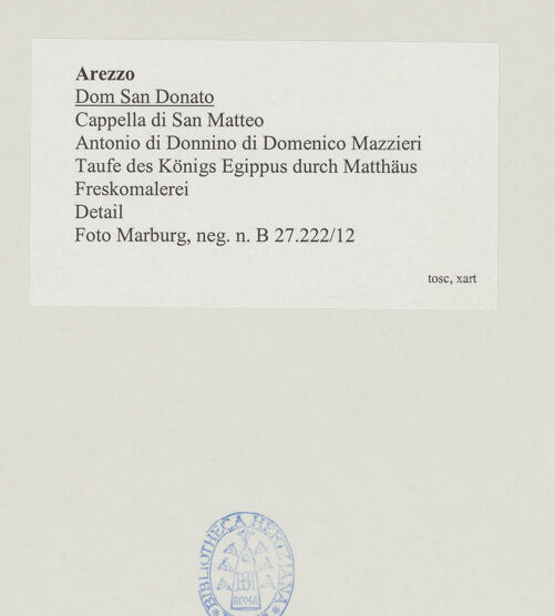 Rückseite von Foto Marburg [https://www.deutsche-digitale-bibliothek.de/content/lizenzen/rv-ez/] Taufe des Königs Egippus durch den heiligen Matthäus - Detail, bh534200_recto. Foto: Gloc, Jan.