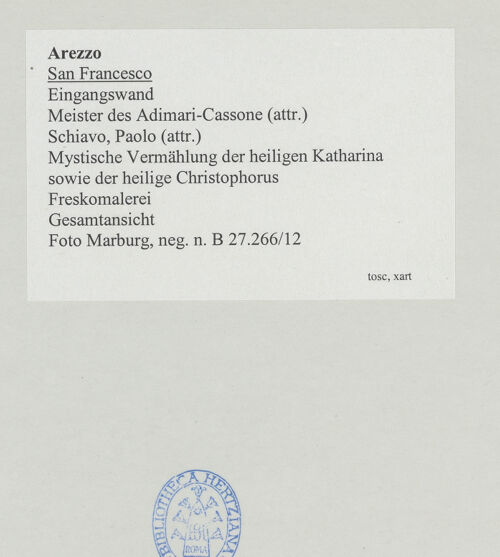 Rückseite von Foto Marburg [https://www.deutsche-digitale-bibliothek.de/content/lizenzen/rv-ez/] Mystische Vermählung der heiligen Katharina und der heilige Christophorus - Gesamtansicht, bh534529_recto. Foto: Gloc, Jan.