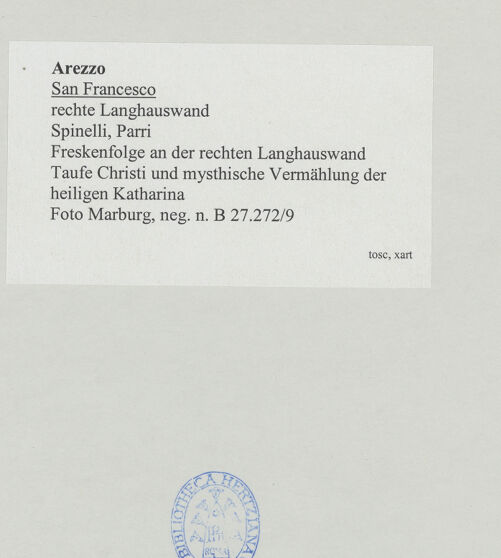 Rückseite von Foto Marburg [https://www.deutsche-digitale-bibliothek.de/content/lizenzen/rv-ez/] VotivbilderTaufe Christi und mystische Vermählung der heiligen Katharina - Gesamtansicht, bh534544_recto. Foto: Gloc, Jan.