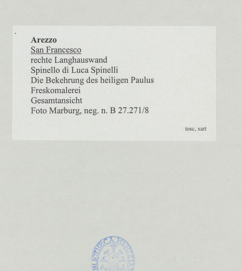 Rückseite von Foto Marburg [https://www.deutsche-digitale-bibliothek.de/content/lizenzen/rv-ez/] Die Bekehrung des heiligen Paulus - Teilansicht, bh534555_recto. Foto: Gloc, Jan.