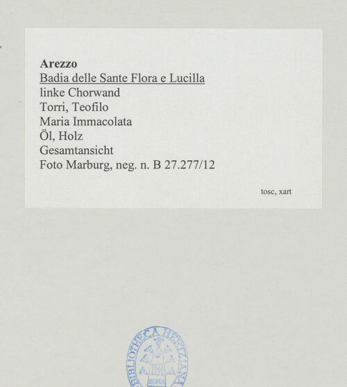 Rückseite von Foto Marburg [https://www.deutsche-digitale-bibliothek.de/content/lizenzen/rv-ez/] Maria Immaculata - Gesamtansicht, bh534574_recto. Foto: Gloc, Jan.