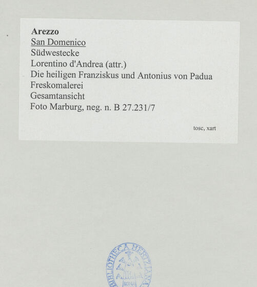 Rückseite von Foto Marburg [https://www.deutsche-digitale-bibliothek.de/content/lizenzen/rv-ez/] Die heiligen Franziskus und Antonius von Padua - Gesamtansicht, bh534589_recto. Foto: Gloc, Jan.