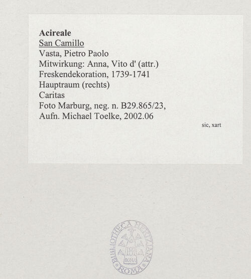 Rückseite von Foto Marburg [https://www.deutsche-digitale-bibliothek.de/content/lizenzen/rv-fz/] MarienzyklusRatschluß der Erlösung, Immacolata, Caritas und FidesCaritas - Gesamtansicht, bh537780_recto. Foto: Tölke, Michael.