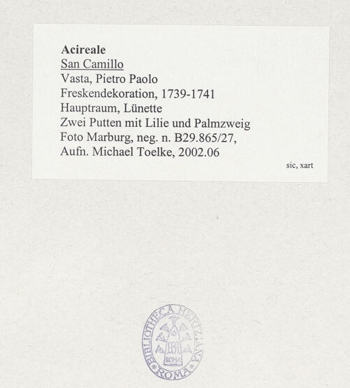 Rückseite von Foto Marburg [https://www.deutsche-digitale-bibliothek.de/content/lizenzen/rv-ez/] MarienzyklusRatschluß der Erlösung, Immacolata, Caritas und FidesEngel mit Lilien und Palmzweig - Gesamtansicht, bh537782_recto. Foto: Tölke, Michael.