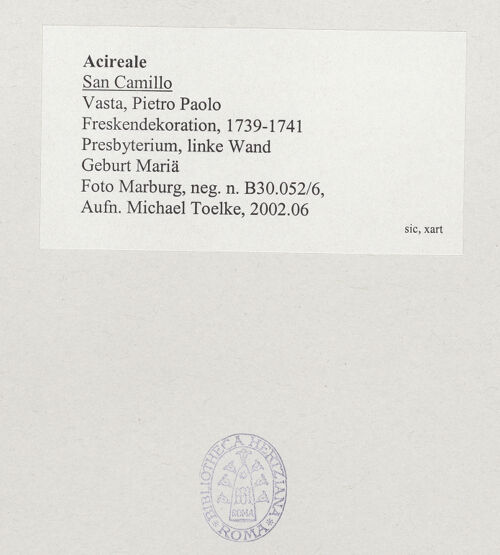 Rückseite von Foto Marburg [https://www.deutsche-digitale-bibliothek.de/content/lizenzen/rv-ez/] Szenen aus dem Alten und Neuen TestamentGeburt Mariä - Gesamtansicht, bh537784_recto. Foto: Tölke, Michael.