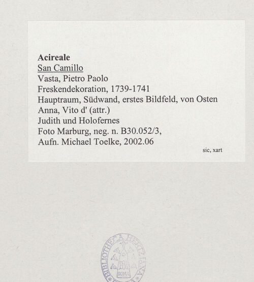 Rückseite von Foto Marburg [https://www.deutsche-digitale-bibliothek.de/content/lizenzen/rv-ez/] Szenen aus dem Alten und Neuen TestamentJudith und Holofernes - Gesamtansicht, bh537786_recto. Foto: Tölke, Michael.