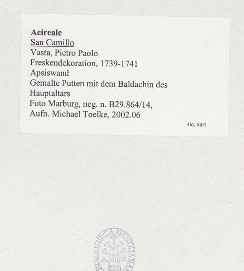 Rückseite von Foto Marburg [https://www.deutsche-digitale-bibliothek.de/content/lizenzen/rv-ez/] MarienzyklusGemalte Putten mit dem Baldachin des Hauptaltars - Detail, bh537787_recto. Foto: Tölke, Michael.