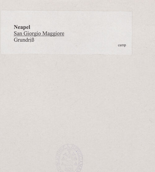 Rückseite von unbekannt [https://www.deutsche-digitale-bibliothek.de/content/lizenzen/rv-ez/] San Giorgio Maggiore - Grundriß, bh538071_recto. Foto.