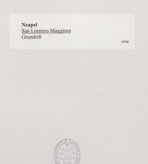 Rückseite von TCI [https://www.deutsche-digitale-bibliothek.de/content/lizenzen/rv-ez/] San Lorenzo Maggiore - Grundriss, bh538074_recto. Foto.