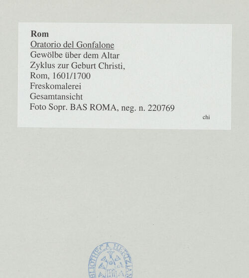 Rückseite von Sopr. BAS ROMA [https://www.deutsche-digitale-bibliothek.de/content/lizenzen/rv-ez/] Zyklus zur Geburt Christi - Gesamtansicht, bh540641_recto. Foto.