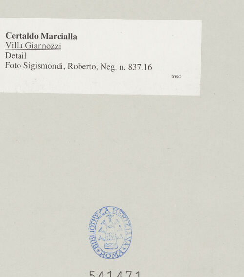 Rückseite von bh541471_recto